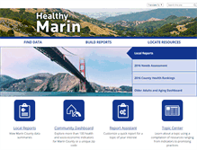 Tablet Screenshot of healthymarin.org